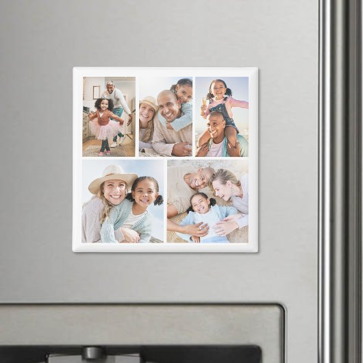 Foto Collage Einfaches Elegantes Bild Magnet