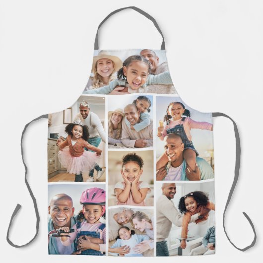 Foto Collage Einfaches Elegantes Bild Schürze (Vorderseite)