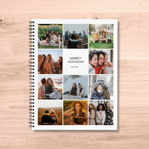 Foto Collage Einfaches modernes Notebook Notizblock