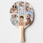 Foto Collage Einfaches Monogramm Bild Tischtennis Schläger (Vorderseite)