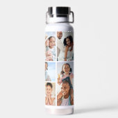 Foto-Collage Einfaches Monogramm Bild Trinkflasche (Rückseite)