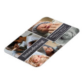 Foto Collage Einführung der Geburtsankündigung von Magnet (Linke Seite)