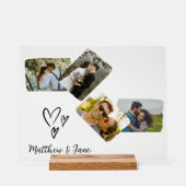 Foto Collage Einzigartiges Geschenk für Paare Hoch Acrylschild (Vorderseite)