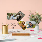 Foto Collage Einzigartiges Geschenk für Paare Hoch Acrylschild (Hochzeit)