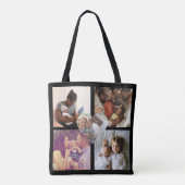 Foto Collage Einzigartiges Personalisiertes 5-Foto Tasche (Rückseite)