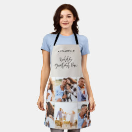 Foto Collage elegante Creme moderne Mütter Tag Schürze