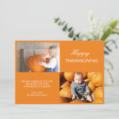 Foto Collage Erntedank Herbstlaubs Ferienwagen Feiertagskarte (Stehend Vorderseite)