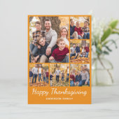 Foto Collage Erntedank Urlaubskarte Feiertagskarte (Stehend Vorderseite)