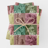 Foto Collage Familienverpackung Geschenkpapier Set (Beispiel)