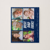 Foto Collage Family Bester Vater je Puzzle (Vertikal)