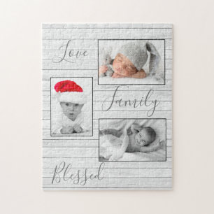 Foto Collage Family Liebe Gesegnetes Keepake Puzzl Puzzle