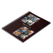 Foto Collage Family Personalisiert Red Heart & Nam Notizblock (Linke Seite)