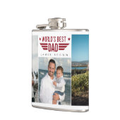 Foto Collage Flask 6 Fotos & Text Flachmann (Links)