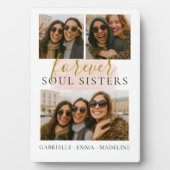 Foto Collage Forever Soul Sisters Freundschaftsges Fotoplatte (Vorderseite)