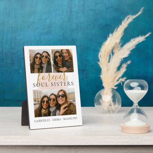 Foto Collage Forever Soul Sisters Freundschaftsges Fotoplatte (Seite)