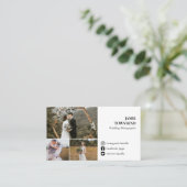 Foto Collage Fotograf für saubere soziale Medien Visitenkarte (Stehend Vorderseite)