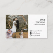 Foto Collage Fotograf für saubere soziale Medien Visitenkarte (Vorderseite)