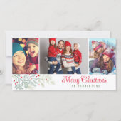 Foto Collage Frohe Weihnachtskarte Feiertagskarte (Vorderseite)