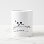 Foto Collage Fun Cooler Vater Daddy Pater Definiti Jumbo-Tasse (Vorderseite)