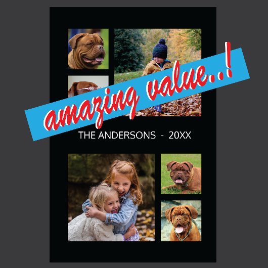 Foto Collage Fun Fab Monogram Magnet