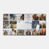 Foto Collage Funny Romantic Zitat Schreibtischunterlage (Tastatur & Maus)