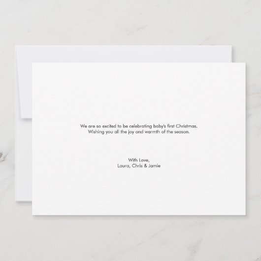 Foto-Collage für die 1. Weihnachtsfamilie des mode Einladung (Rückseite)