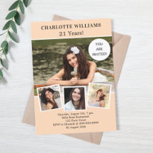 Foto-Collage für Geburtstagsparty