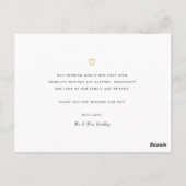 Foto Collage für Hochzeitstag dank Karte (Rückseite)