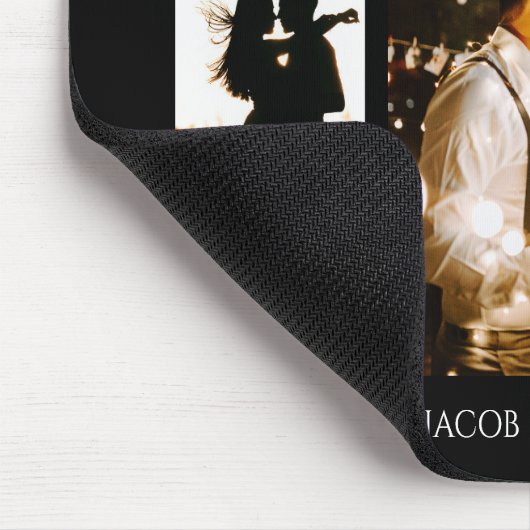 Foto Collage für immer und immer modern Mousepad (Ecke)