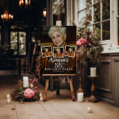 Foto-Collage Geburtstagsempfang Poster