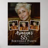 Foto-Collage Geburtstagsempfang Poster (Vorne)