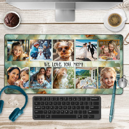 Foto Collage Geode Mineral Art Schreibtischunterlage