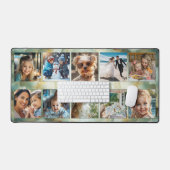 Foto Collage Geode Mineral Art Schreibtischunterlage (Tastatur & Maus)