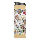 Foto Collage Geometric Hexagon 28 Picture Tall Thermosbecher (Nach rechts gedreht)