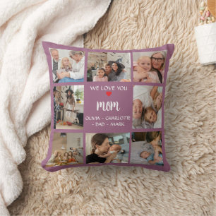 Foto-Collage-Geschenkkissen für Mama - Albumfotos Kissen