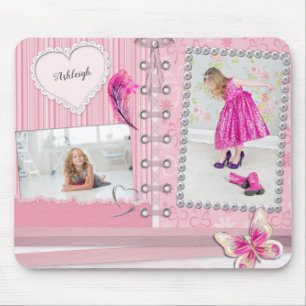 Foto Collage Girls Scrapbook Custom Mousepad