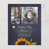 Foto Collage Graduierungspartei Einladung Flyer (Hinten)