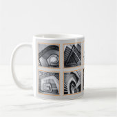 Foto Collage Gray Orange Small Business Kaffeetasse (Links)