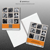 Foto Collage Gray Orange Small Business Notizblock