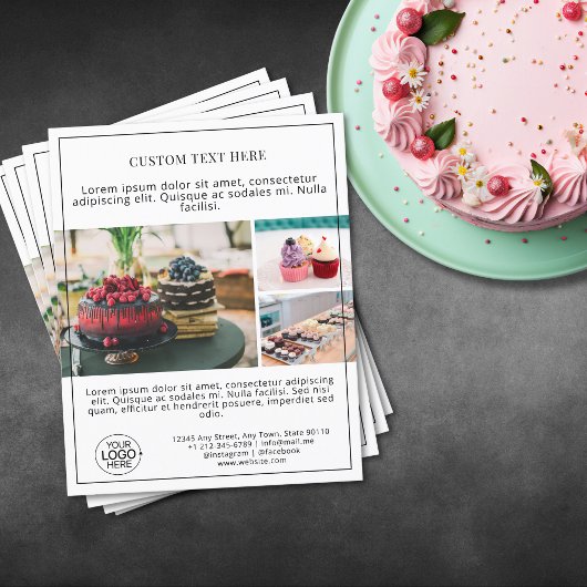 Foto-Collage Grid White Promo Flyer