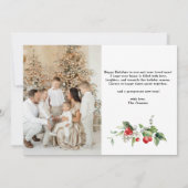 Foto-Collage Handgeschriebenes Froh und Festlich Einladung (Rückseite)