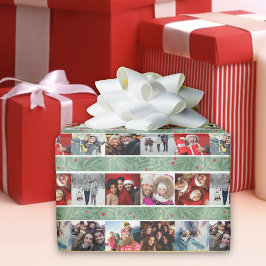 Foto Collage Happy Holiday Geschenkpapier