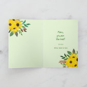 Foto Collage Happy Mother's Day" Sonnenblume Karte (Innenseite)