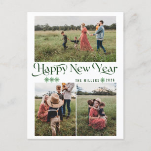 Foto Collage Happy New Year Holiday Postkarten