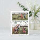 Foto Collage Happy New Year Holiday Postkarten (Stehend Vorderseite)