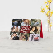 Foto Collage Happy Valentine's Day Karte (Gelbe Blume)