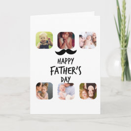 Foto Collage Happy Vathers Day Personalisiert Karte