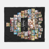 Foto Collage Heart zusammen machen wir eine Famili Fleecedecke (Vorderseite (Horizontal))