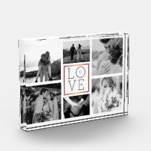 Foto Collage Hochzeit Liebe Schwarz & Weiß