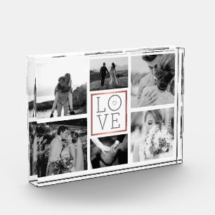Foto Collage Hochzeit Liebe Schwarz & Weiß